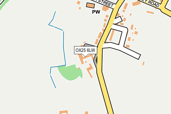 OX25 6LW map - OS OpenMap – Local (Ordnance Survey)