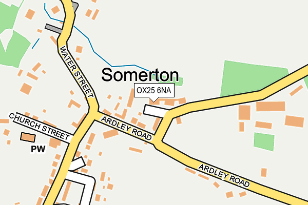 OX25 6NA map - OS OpenMap – Local (Ordnance Survey)