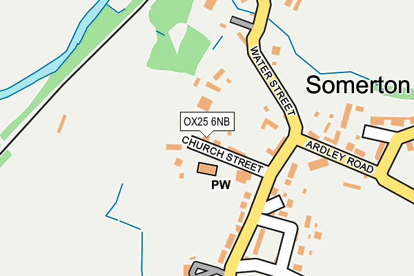 OX25 6NB map - OS OpenMap – Local (Ordnance Survey)
