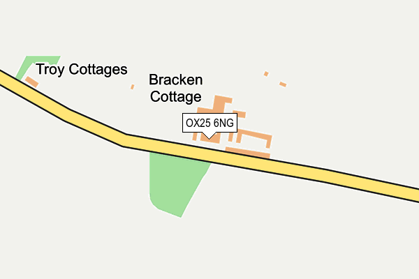 OX25 6NG map - OS OpenMap – Local (Ordnance Survey)