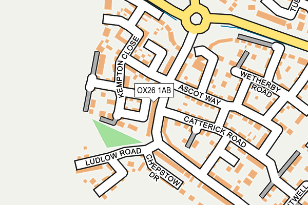 OX26 1AB map - OS OpenMap – Local (Ordnance Survey)