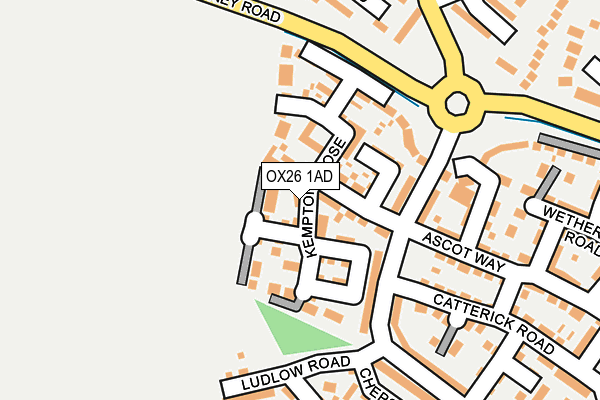 OX26 1AD map - OS OpenMap – Local (Ordnance Survey)