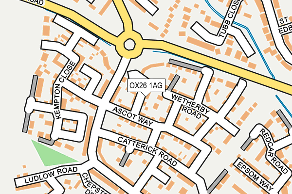 OX26 1AG map - OS OpenMap – Local (Ordnance Survey)