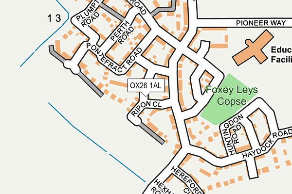 OX26 1AL map - OS OpenMap – Local (Ordnance Survey)