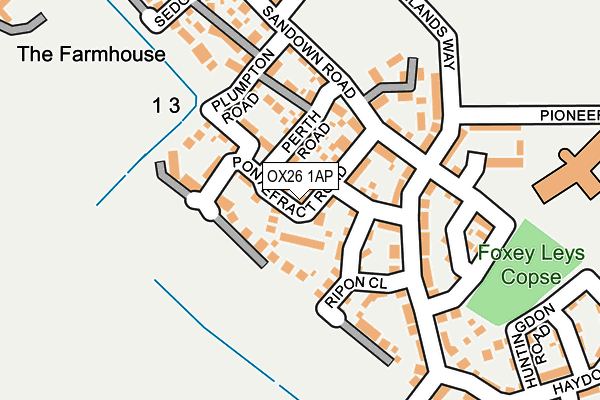 OX26 1AP map - OS OpenMap – Local (Ordnance Survey)