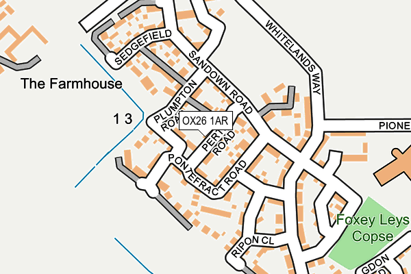 OX26 1AR map - OS OpenMap – Local (Ordnance Survey)