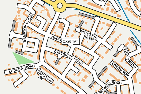 OX26 1AT map - OS OpenMap – Local (Ordnance Survey)