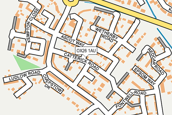 OX26 1AU map - OS OpenMap – Local (Ordnance Survey)