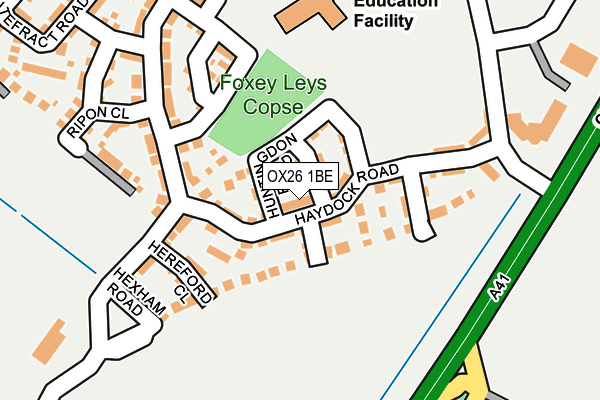 OX26 1BE map - OS OpenMap – Local (Ordnance Survey)