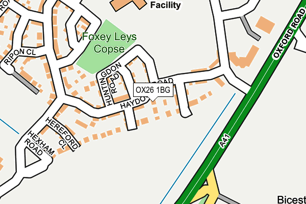 OX26 1BG map - OS OpenMap – Local (Ordnance Survey)