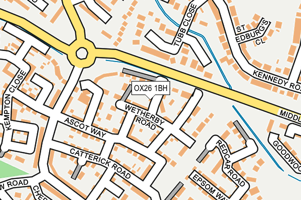 OX26 1BH map - OS OpenMap – Local (Ordnance Survey)