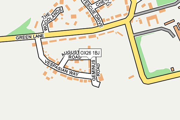 OX26 1BJ map - OS OpenMap – Local (Ordnance Survey)