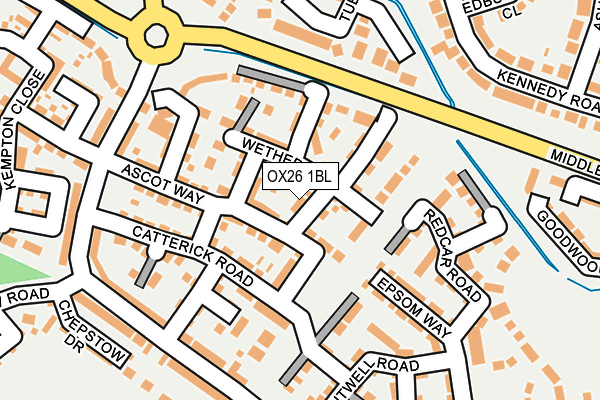 OX26 1BL map - OS OpenMap – Local (Ordnance Survey)