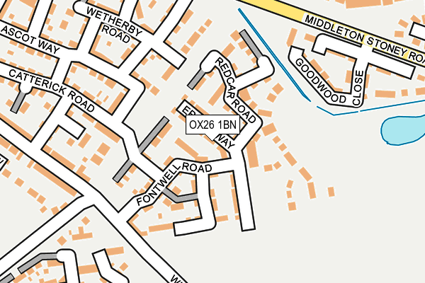 OX26 1BN map - OS OpenMap – Local (Ordnance Survey)