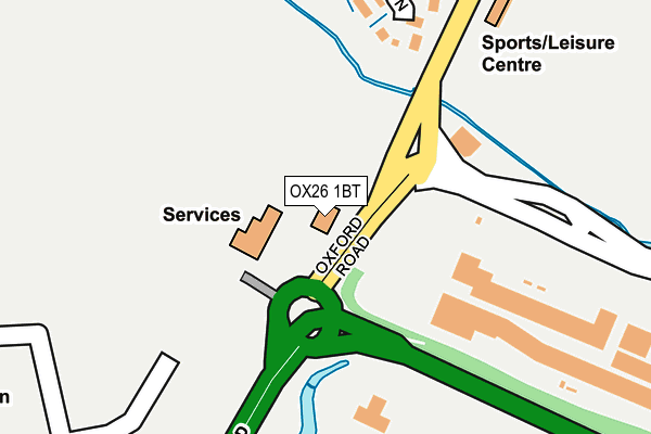 OX26 1BT map - OS OpenMap – Local (Ordnance Survey)