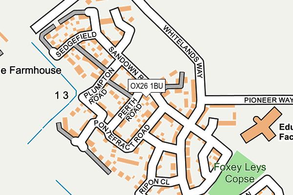 OX26 1BU map - OS OpenMap – Local (Ordnance Survey)