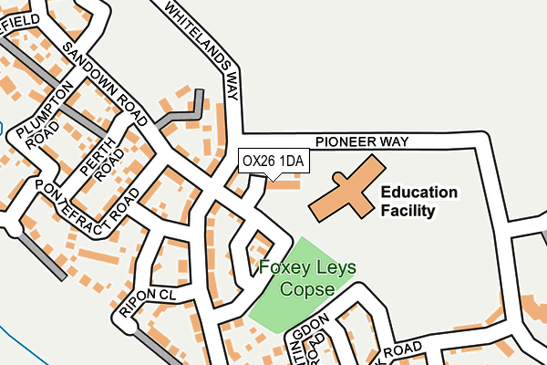 OX26 1DA map - OS OpenMap – Local (Ordnance Survey)