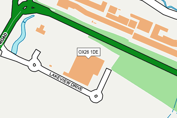 OX26 1DE map - OS OpenMap – Local (Ordnance Survey)