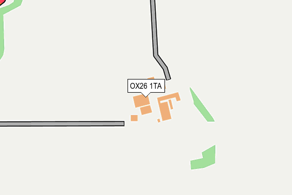 OX26 1TA map - OS OpenMap – Local (Ordnance Survey)
