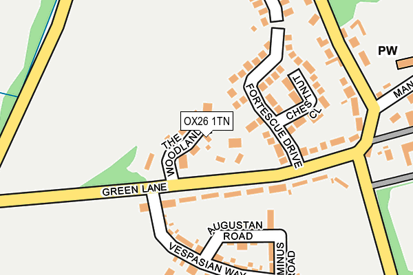 OX26 1TN map - OS OpenMap – Local (Ordnance Survey)