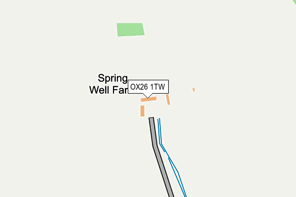 OX26 1TW map - OS OpenMap – Local (Ordnance Survey)