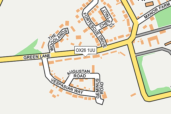 OX26 1UU map - OS OpenMap – Local (Ordnance Survey)