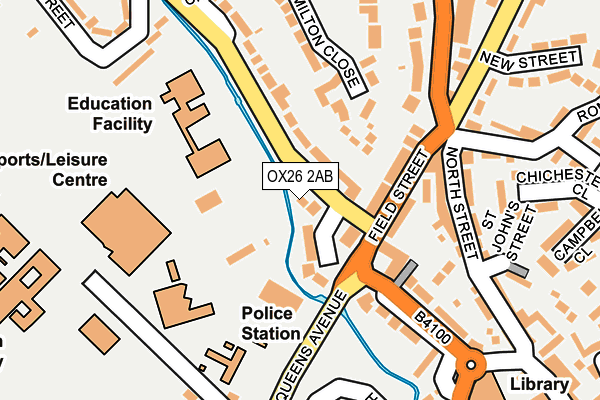 OX26 2AB map - OS OpenMap – Local (Ordnance Survey)