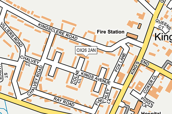 OX26 2AN map - OS OpenMap – Local (Ordnance Survey)