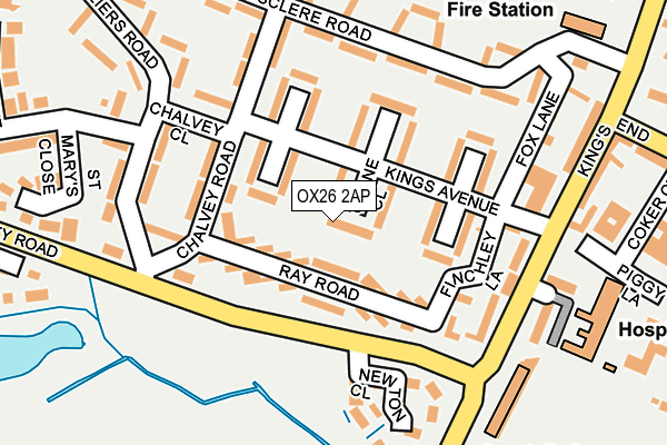 OX26 2AP map - OS OpenMap – Local (Ordnance Survey)