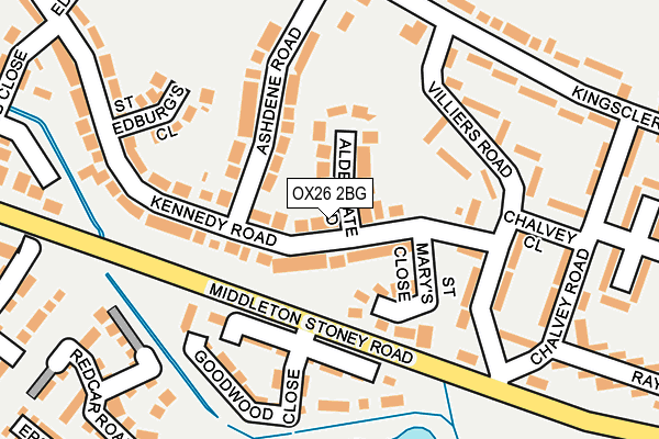 OX26 2BG map - OS OpenMap – Local (Ordnance Survey)