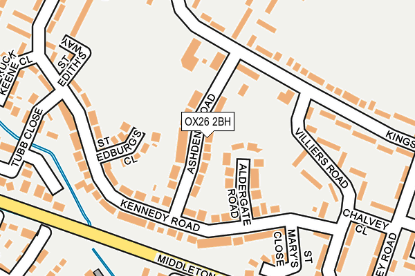 OX26 2BH map - OS OpenMap – Local (Ordnance Survey)