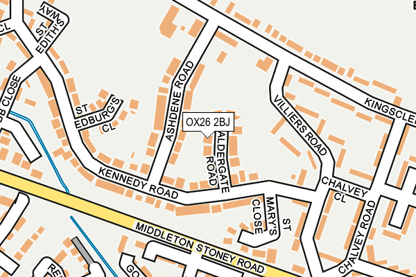 OX26 2BJ map - OS OpenMap – Local (Ordnance Survey)