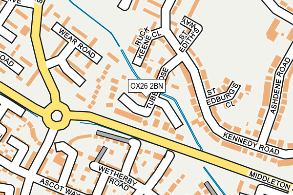 OX26 2BN map - OS OpenMap – Local (Ordnance Survey)