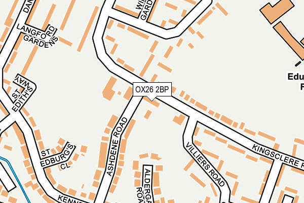 OX26 2BP map - OS OpenMap – Local (Ordnance Survey)