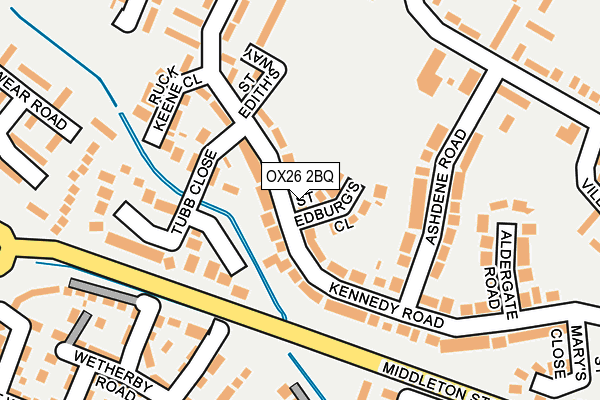 OX26 2BQ map - OS OpenMap – Local (Ordnance Survey)