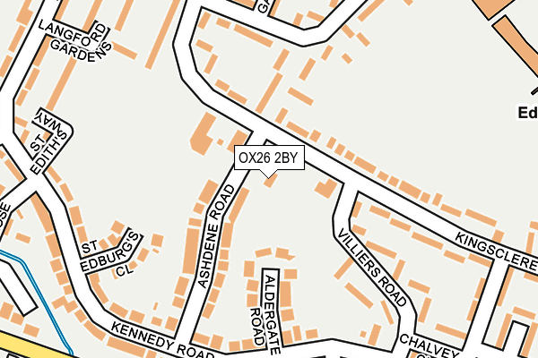 OX26 2BY map - OS OpenMap – Local (Ordnance Survey)