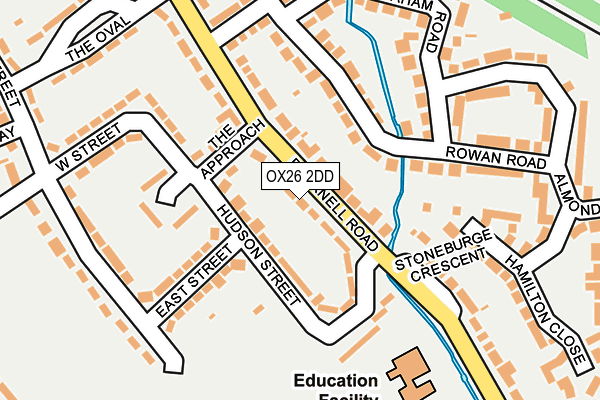 OX26 2DD map - OS OpenMap – Local (Ordnance Survey)