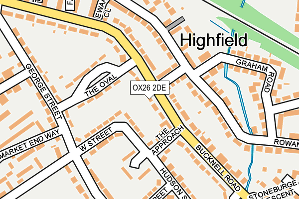 OX26 2DE map - OS OpenMap – Local (Ordnance Survey)