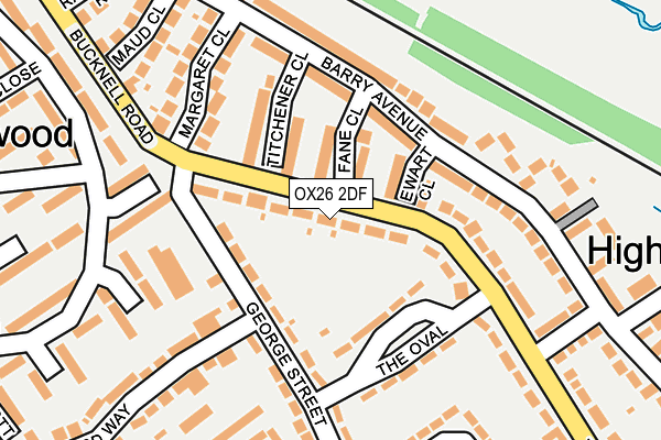 OX26 2DF map - OS OpenMap – Local (Ordnance Survey)