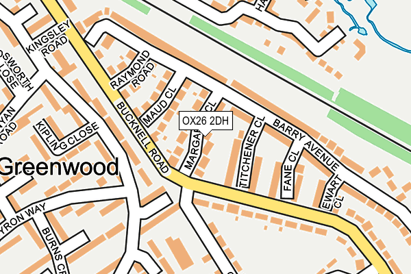 OX26 2DH map - OS OpenMap – Local (Ordnance Survey)