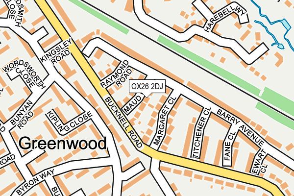 OX26 2DJ map - OS OpenMap – Local (Ordnance Survey)