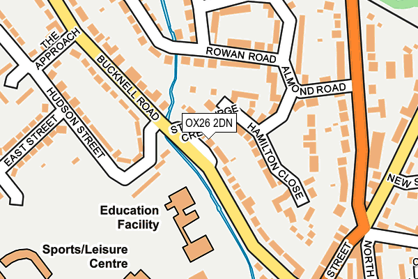 OX26 2DN map - OS OpenMap – Local (Ordnance Survey)