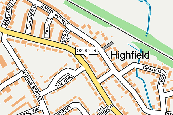 OX26 2DR map - OS OpenMap – Local (Ordnance Survey)