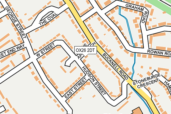OX26 2DT map - OS OpenMap – Local (Ordnance Survey)