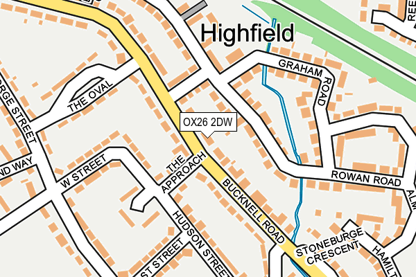 OX26 2DW map - OS OpenMap – Local (Ordnance Survey)