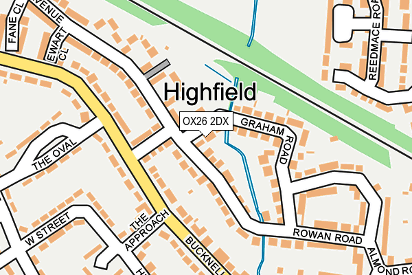 OX26 2DX map - OS OpenMap – Local (Ordnance Survey)