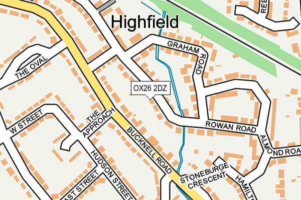 OX26 2DZ map - OS OpenMap – Local (Ordnance Survey)