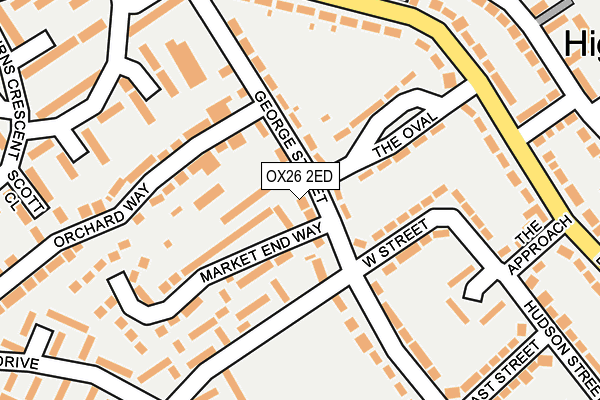 OX26 2ED map - OS OpenMap – Local (Ordnance Survey)