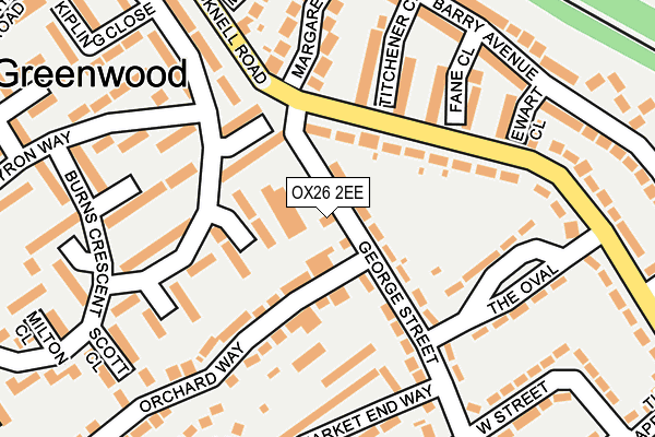 OX26 2EE map - OS OpenMap – Local (Ordnance Survey)