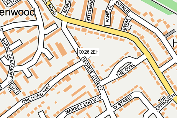 OX26 2EH map - OS OpenMap – Local (Ordnance Survey)